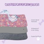 YUEPET Waterproof Dog Blankets - 2 Pack Soft Throw