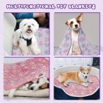 YUEPET Waterproof Dog Blankets - 2 Pack Soft Throw