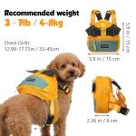 VILLCASE Adjustable Dog Backpack for Small Dogs