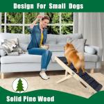 Adjustable Wooden Dog Ramp for Small Pets