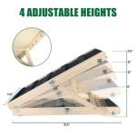Adjustable Wooden Dog Ramp for Small Pets