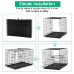Extra Large Metal Dog Crate with Double Doors