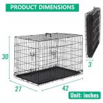 Extra Large Metal Dog Crate with Double Doors