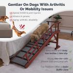 KUVETO Wooden Dog Ramp for Bed and Couch
