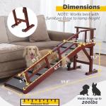 KUVETO Wooden Dog Ramp for Bed and Couch