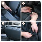 Waterproof Dog Car Seat Cover, Scratch-Proof, Black