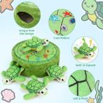 Hide and Seek Squeaky Plush Toy Set for Dogs