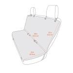 Waterproof Dog Car Seat Cover, Scratch-Proof, Black