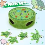 Hide and Seek Squeaky Plush Toy Set for Dogs