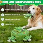 Hide and Seek Squeaky Plush Toy Set for Dogs