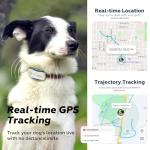 DBDD Smart GPS Dog Collar Tracker with Virtual Fence, Live Tracking & Vital Signs Monitoring for Dogs 40lbs Up, Waterproof Pet GPS Tracker for Pets,iOS & Android Compatible
