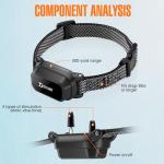 Honey One Shock Collar for Dogs, Dog Training Collar with Remote Control 3500FT, 3 Training Modes, IP67 Waterproof E Collar for Small Medium Large Dogs 18-120 lbs