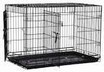 Precision Pet Products Two Door Great Crate Wire Dog Crate, 42 Inch, For Pets 70-90 lbs, With 5-Point Locking System