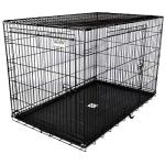 Precision Pet Products Two Door Great Crate Wire Dog Crate, 42 Inch, For Pets 70-90 lbs, With 5-Point Locking System
