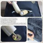 Split Ottoman Dog Ramp for Small Dogs and Cats – 2-in-1 Foldable Wooden Pet Ramp and Stairs for Couch and Low Bed, or Ottoman, Non-Slip and Portable, Grey