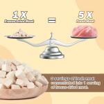 FHZRLP Freeze Dried Chicken,Freeze Dried Chicken Dog Treats Natural No Additives,Single Ingredient,High Protein,Suitable for All Ages Cats and Dogs,Dehydrated Suitable for Training