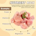 FHZRLP Freeze Dried Chicken,Freeze Dried Chicken Dog Treats Natural No Additives,Single Ingredient,High Protein,Suitable for All Ages Cats and Dogs,Dehydrated Suitable for Training