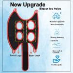 ATO-DJCX Cat Grooming Hammock Harness for Small Dogs,Pet Hammock Restraint Bag,Dog Grooming Sling for Trimming Nail and Ear/Eye Care(XS Size,6.5")