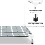 Elevated Raised Outdoor Dog Bed - Cooling Lifted Outside Dogs Cot Bed with Non-Slip Feet Dog Hammock Bed with Stainless Steel Frame Portable Puppy Pet Bed for Indoor & Outdoor