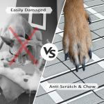 Elevated Raised Outdoor Dog Bed - Cooling Lifted Outside Dogs Cot Bed with Non-Slip Feet Dog Hammock Bed with Stainless Steel Frame Portable Puppy Pet Bed for Indoor & Outdoor