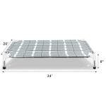 Elevated Raised Outdoor Dog Bed - Cooling Lifted Outside Dogs Cot Bed with Non-Slip Feet Dog Hammock Bed with Stainless Steel Frame Portable Puppy Pet Bed for Indoor & Outdoor