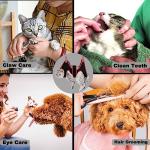 ATO-DJCX Cat Grooming Hammock Harness for Small Dogs,Pet Hammock Restraint Bag,Dog Grooming Sling for Trimming Nail and Ear/Eye Care(XS Size,6.5")