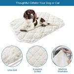 Elevated Waterproof Dog Bed Pad 2 Pack, Soft Plush Pet Pad Large, Machine Washable with Corner Straps