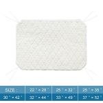 Elevated Waterproof Dog Bed Pad 2 Pack, Soft Plush Pet Pad Large, Machine Washable with Corner Straps