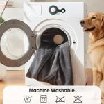 FURTIME XL Orthopedic Dog Beds Large Sized Dog, Extra Thick Supportive Comfort Pet Sofa, Ergonomic Slant Dog Couch Bed with Removable Washable Cover, Ultra Soft Surface & Non-Slip Bottom, Grey, 42"