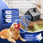 Mimo Style Anti Barking Device for Dogs, Ultrasonic Dog Bark Deterrent Devices, Dog Barking Silencer up to 50 FT, Dog Barking Control Device, Bark Box Indoor Outdoor Use(Black)