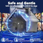 Mimo Style Anti Barking Device for Dogs, Ultrasonic Dog Bark Deterrent Devices, Dog Barking Silencer up to 50 FT, Dog Barking Control Device, Bark Box Indoor Outdoor Use(Black)