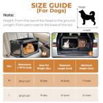 Nottia Dog Crate, Collapsible Soft Travel Crate for Large Dogs (3 Year Warranty), Indoor & Outdoor Portable Pet Kennel with Chew-Proof Mesh Window (Dark Gray, 36" L x 25" W x 25" H) ﻿