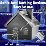 Mimo Style Anti Barking Device for Dogs, Ultrasonic Dog Bark Deterrent Devices, Dog Barking Silencer up to 50 FT, Dog Barking Control Device, Bark Box Indoor Outdoor Use(Black)