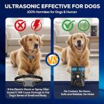 Anti Barking Devices, Auto Ultrasonic Dog Bark Deterrent Devices Long Range 50ft, 3 Modes Rechargeable Bark Box Barking Control Devices, Effective Stop Barking Dog Devices Indoor/Outdoor Training