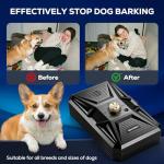 Anti Barking Devices, Auto Ultrasonic Dog Bark Deterrent Devices Long Range 50ft, 3 Modes Rechargeable Bark Box Barking Control Devices, Effective Stop Barking Dog Devices Indoor/Outdoor Training