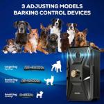 Anti Barking Devices, Auto Ultrasonic Dog Bark Deterrent Devices Long Range 50ft, 3 Modes Rechargeable Bark Box Barking Control Devices, Effective Stop Barking Dog Devices Indoor/Outdoor Training