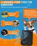 Anti Barking Control Device, up to 50FT Ultrasonic Anti Barking Device Dog Bark Deterrent with 4 Adjustable Sensitivity Modes & 0-9 Frequency Levels, Dog Behavior Training for Outdoor Silencer
