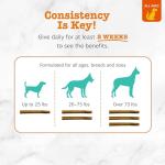 Zesty Paws OraStix for Dogs - Calming Dental Sticks for Stress with Hemp Melatonin Chamomile Dog Healthy Teeth and Gums Calm Composure for Fireworks and Thunderstorms - 12oz