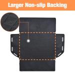 PETICON SUV Cargo Liner for Dogs, Waterproof Pet Cargo Cover Dog Seat Mat for SUVs Sedans Vans with Bumper Flap Protector, Non-Slip, Large Size Universal Fit, Black