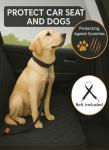 fidozen Waterproof Dog Car Seat Cover for Back Seat, Split Car Seat Covers for Dogs, Pet Backseat Cover for Dogs in Car, Nonslip Car Seat Protector, Seat Covers for Cars SUV Truck,seat Belt