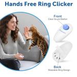 Cat Training Clicker Kit – Includes Finger Clicker and Target Stick – Perfect for Positive Reinforcement, Behavior & Obedience Training Indoors & Outdoors – Suitable for Dogs, Birds & Small Pets
