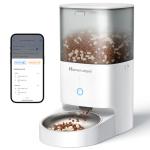 Homerunpet Automatic Cat Feeder - 4L Timed Pet Feeder, No Jam Freeze Dried Safe, WiFi & Bluetooth App Control, 30-Day Freshness for Cats and Small Dogs (Stainless Steel Bowl)
