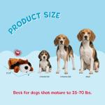 Snuggle Puppy Heartbeat Dog Toy for Puppies, Real-Feel Heartbeat, Calming Sleep Aid and Crate Training Comfort Toy with Heat Pack, Brown & White Beagle