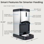 SMARTFeeder 20L Automatic Dog and Cat Feeder – Stainless Steel Pet Food Dispenser with Wi-Fi App, Scheduled Feedings, Portion Control, HD Camera, Speaker & Microphone