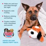 Snuggle Puppy Heartbeat Dog Toy for Puppies, Real-Feel Heartbeat, Calming Sleep Aid and Crate Training Comfort Toy with Heat Pack, Brown & White Beagle