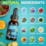 Woyamay Antibiotics for Dogs | Natural Dog Antibiotics for Allergy Relief, Itch Relief, Coughs, Skin Health, Breath Treatment, Digestion | Herbal Supplement to Care for Ears, Eyes & Coat, 2 Fl Oz