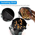 Dog Travel Water Bottle Collapsible Bowls, 2 in 1 Pet Food Container with Collapse Bowls, Outdoor Portable Water Bowls for Walking, Traveling, Camping and Hiking (Black)