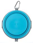 Loving Pets - Bella Roma Portable Travel Dog Bowl Collapsible Dog Food & Water Bowl (Blue, Medium)
