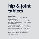 Amazon Basics Dog Hip & Joint Daily Chewable Tablets, with Glucosamine, MSM, and Chondroitin, Duck Flavored, 90 Count (Previously Solimo)