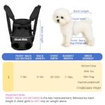 Mosago Dog Backpack Carrier, Adjustable Pet Front Carriers, Legs Out Carrying Sling Travel Bag for Small Medium Dogs 7-11 Lbs, Soft Wearable Puppy Chest Carry Backpacks for Walking/Hiking/Camping
